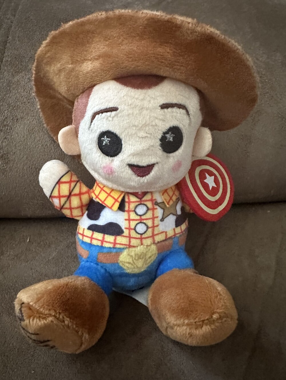 Woody-Inspired Plush Cowboy Toy - Brown & Blue